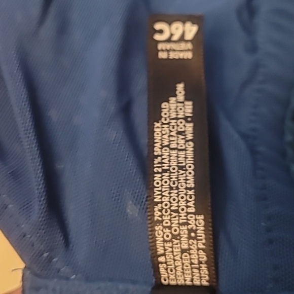 💖 3/$33 Rare Torrid Teal Neon Star Wire-Free push-Up Bra - Picture 4 of 4